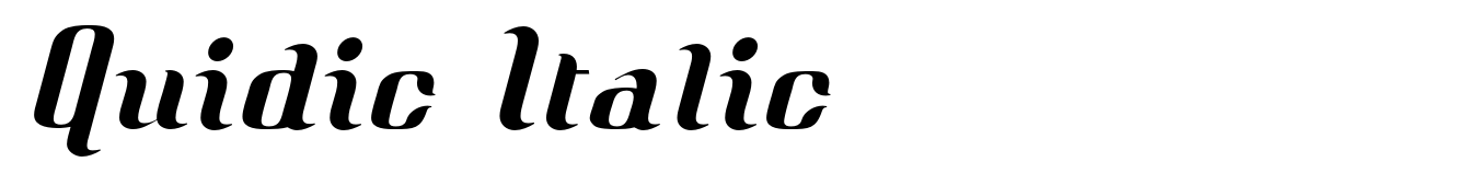 Quidic Italic